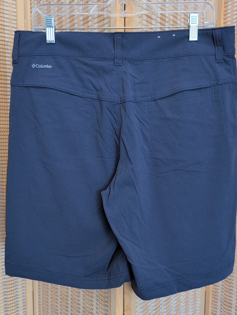 Columbia Women's Dark Blue Bermuda Shorts with Dual Button Waist - Picture 3 of 12